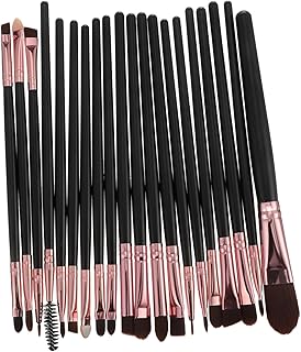 Kit de brochas de maquillaje integral, 20 pie...