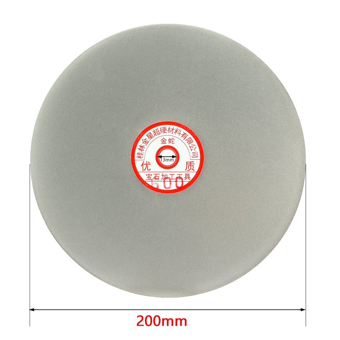 sourcing map 200 mm 20,3 cm Grain 600 Revêtement diamant Disques plats de genoux Roue de polissage disque de ponçage
