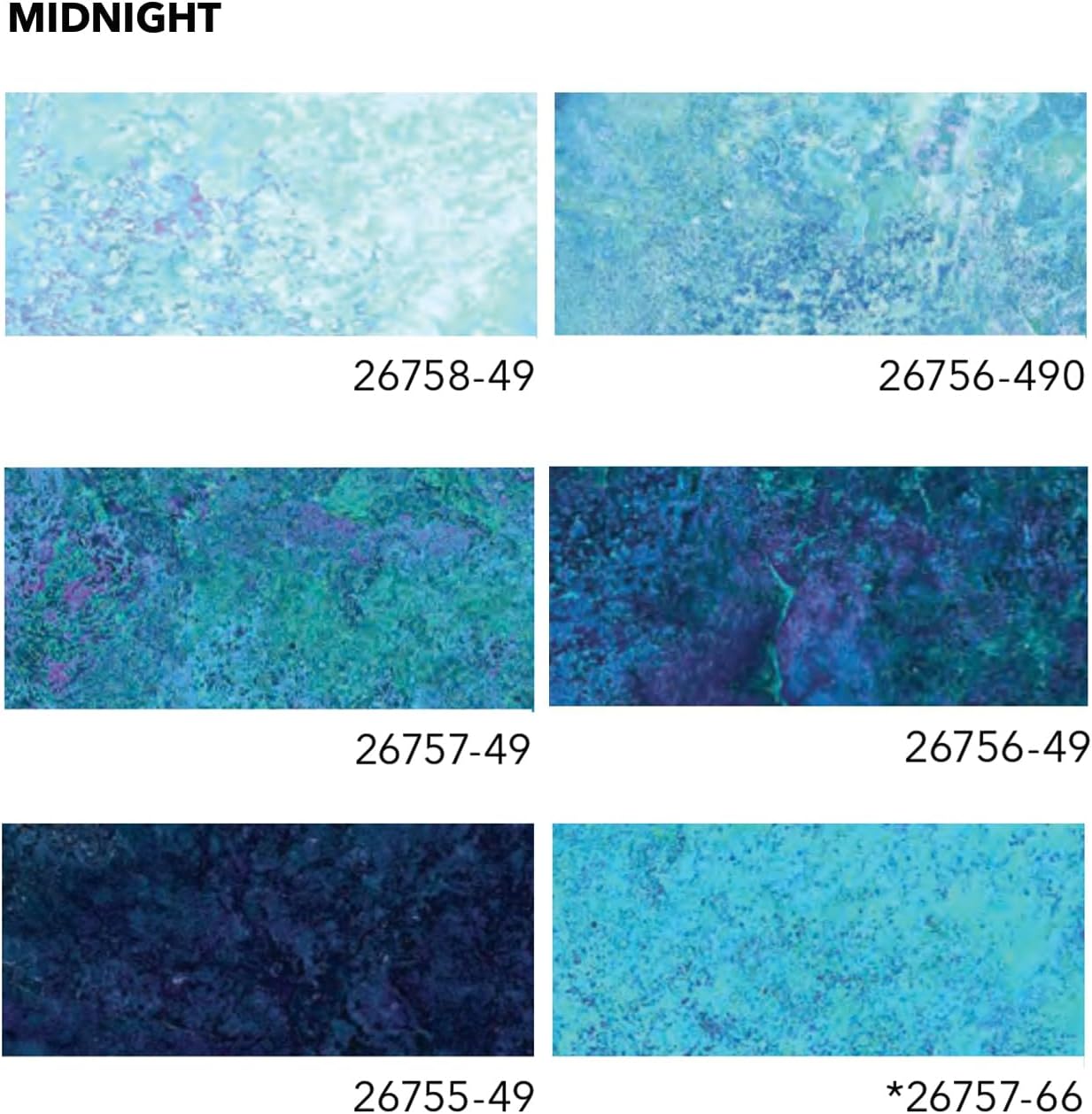 Northcott Stonehenge Gradations Fabric Strips - 10 Inch Squares Fabric Layer Cakes for Quilting - Midnight