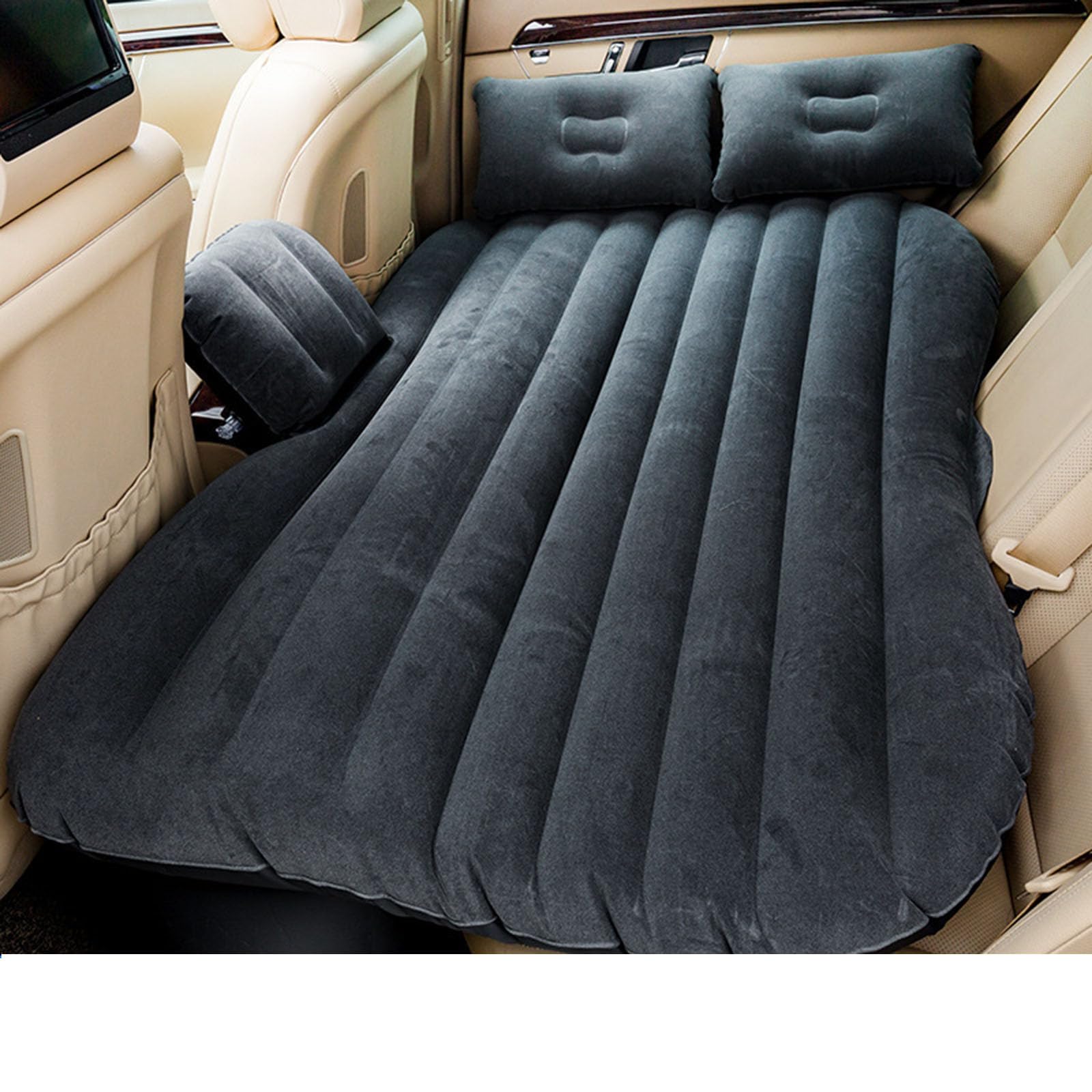 Aufblasbare Reise-Automatratze – Rücksitzbett mit Nackenkissen, Kompatibel mit Genesis GV60 GV70 GV80 Neolun,Black