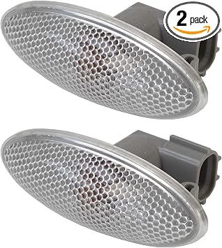 Side Turn Signal Lamp Fender Light Fit For Toyota Yaris 2006-2011 RAV4 2006-2009 Auris 2007-2010 Corolla 2007-2010 Side Marker Light 81730-02090 Amber 1Pair