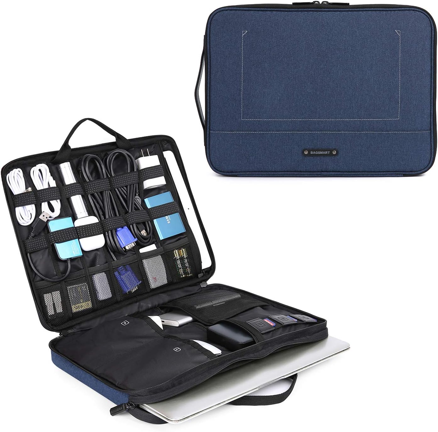 BAGSMART Travel Organizer Electronics Laptop Accessories Bag with 15 inch Compartment