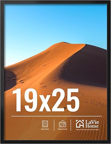 Miniatura 125 de LaVie Home Marco de fotos de 2 x 3, marco de fotos negro de 2 x 3 con plexiglás HD, marco de visualización de 2 x 3, 1 paquete, colección clásica