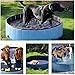 Dog Pool Foldable pet Pool Dog Swimming Pool pet Swimming Pool PVC Non-Slip for All Kinds of Pets (32x8in)