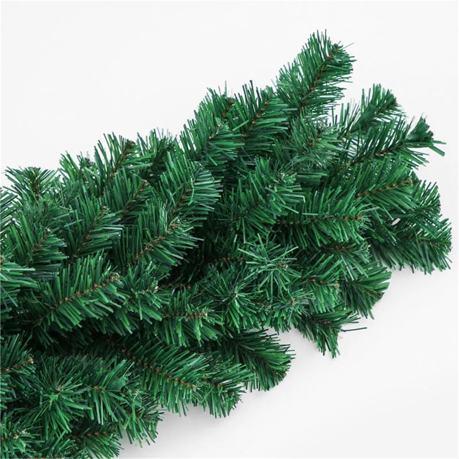 Weihnachtsgirlande 5,5 m Kiefern-Weihnachtsgirlande, dekorativ, grün, künstlicher Weihnachtsbaum, Rattan-Banner, Party-Kunststoff-Anhänger, Lametta-Hängedekoration(3pcs)