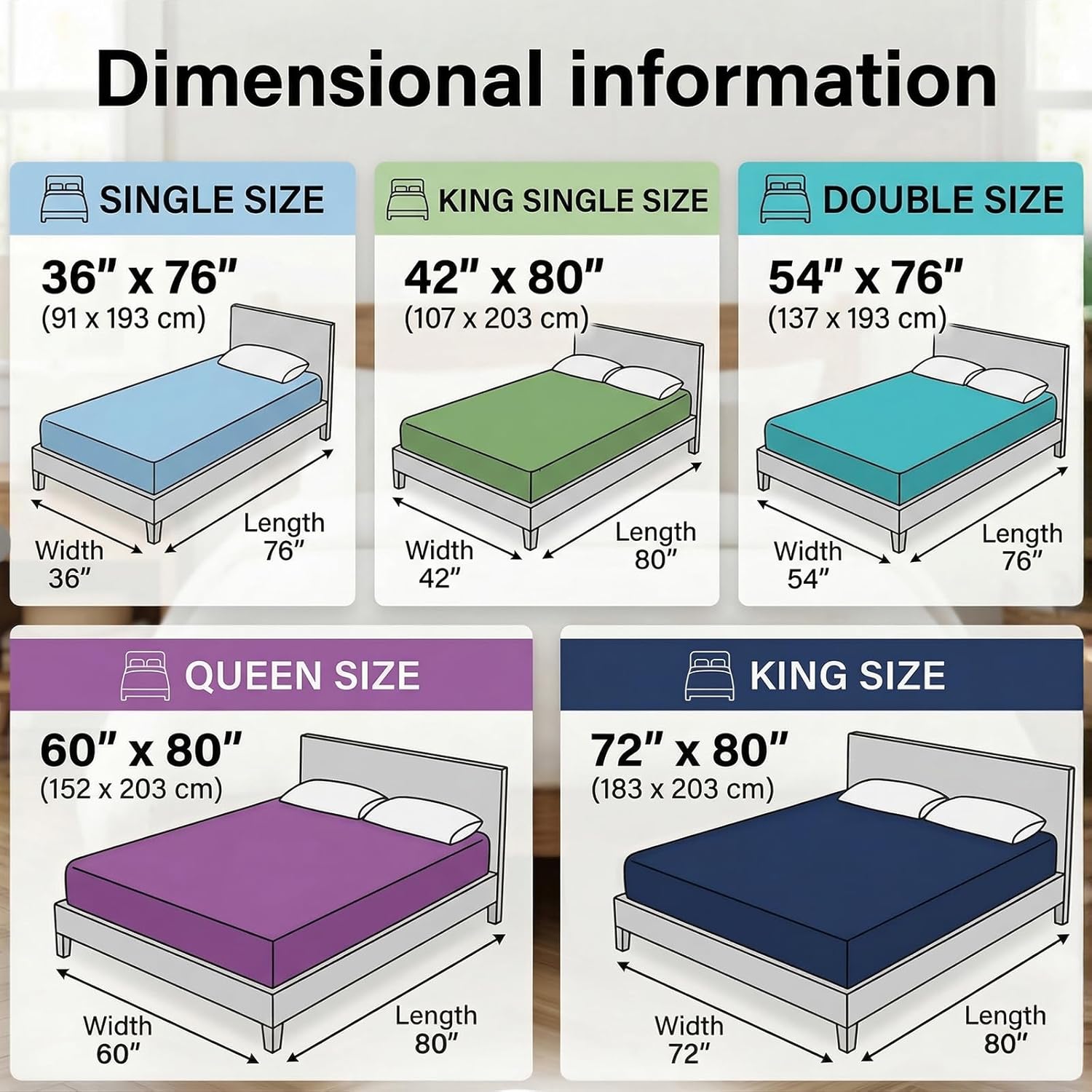Mattress Protector Waterproof Mattress Protector Mattress Bed Cover Super Soft Breathable Machine Washable Cover for Home, Bedroom, Hotel
