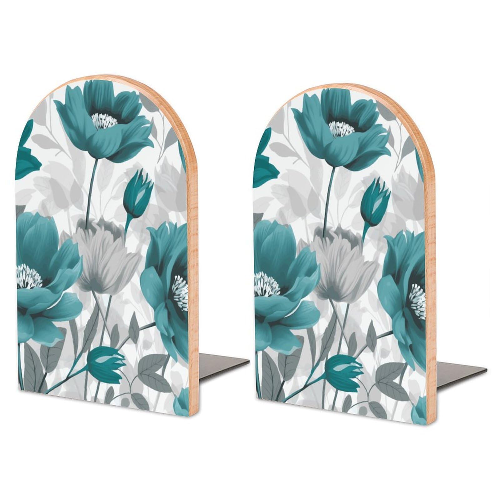 Serre-livres en bois floral pour créer un coin lecture serein chez soi