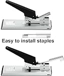 IMLIKE Stapler de poids lourds avec 2000 Agrafes: 100 Feuilles Manuel de Haute Capacité Bureau Stapler, Métal,Jam Free, pour le reliure de papier, Inclure 23/8 & 23/13 Staples Chacun 1000PCS