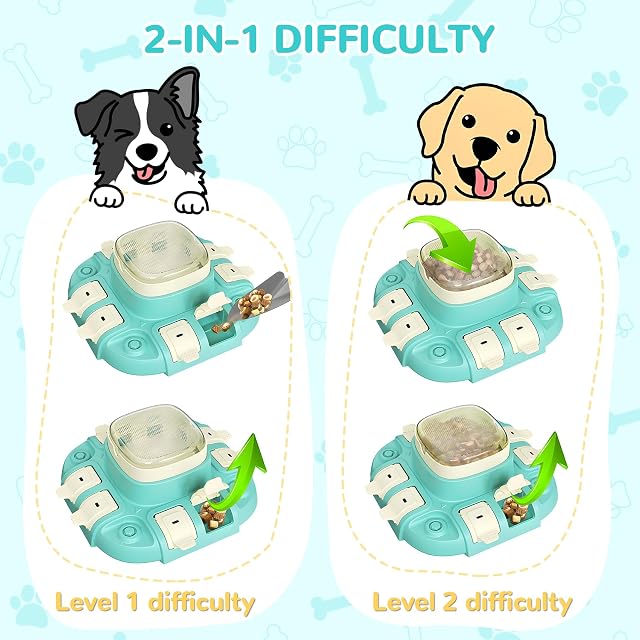 Foto 3 de 8 de Carehabi Juguete Rompecabezas Interactivo para Perros - 2 Niveles en 1