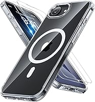 Vista 76 de Miracase - Funda magnética para iPhone 13 de 6.1 pulgadas (compatible con MagSafe) (con 2 protectores de pantalla), protección de grado militar