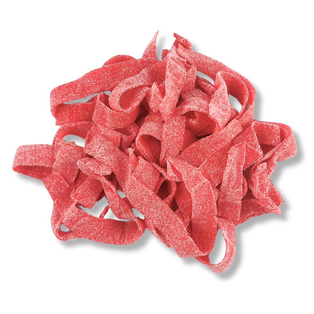 Sour Power Premium Candy Belts, Strawberry, 6.6 lb