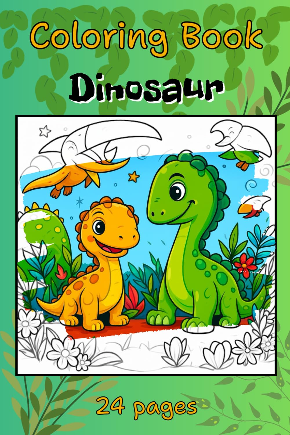 Dinosaur Coloring Book for children