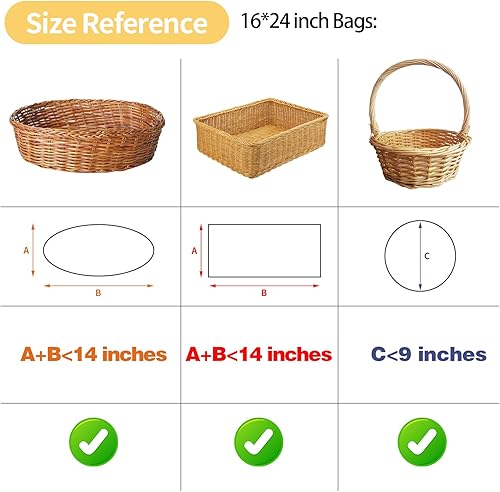 Miniatura 167 de COQOFA 100 bolsas de regalo de estrella rosa de 7 x 12 pulgadas, bolsas de regalo de celofán, bolsas de regalo de fiesta, bolsas de plástico Rosado