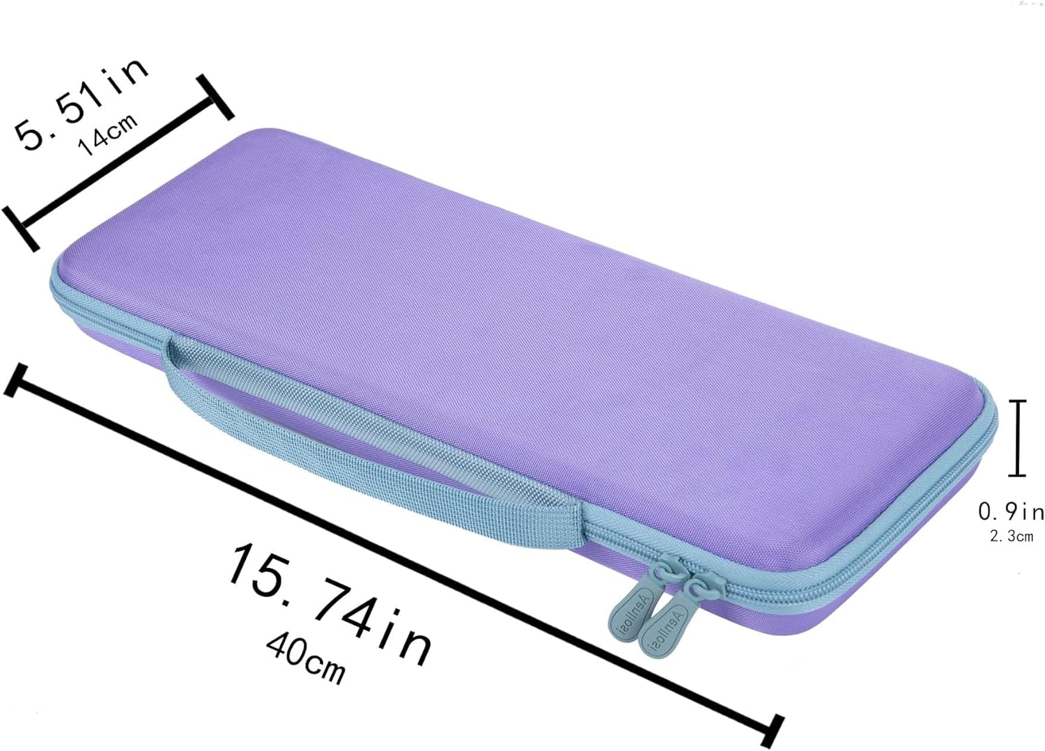 Aenllosi Hard Carrying Case Compatible with Logitech POP ICON Combo/POP Keys Mechanical Wireless Keyboard (Purple)(Case Only) - Image 2