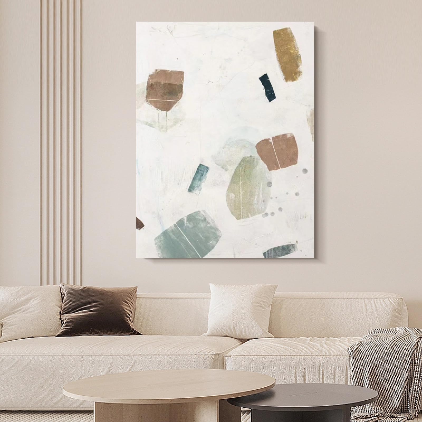 Peinture à l'huile sur toile peinte à la main œuvre abstraite texturée grand format
