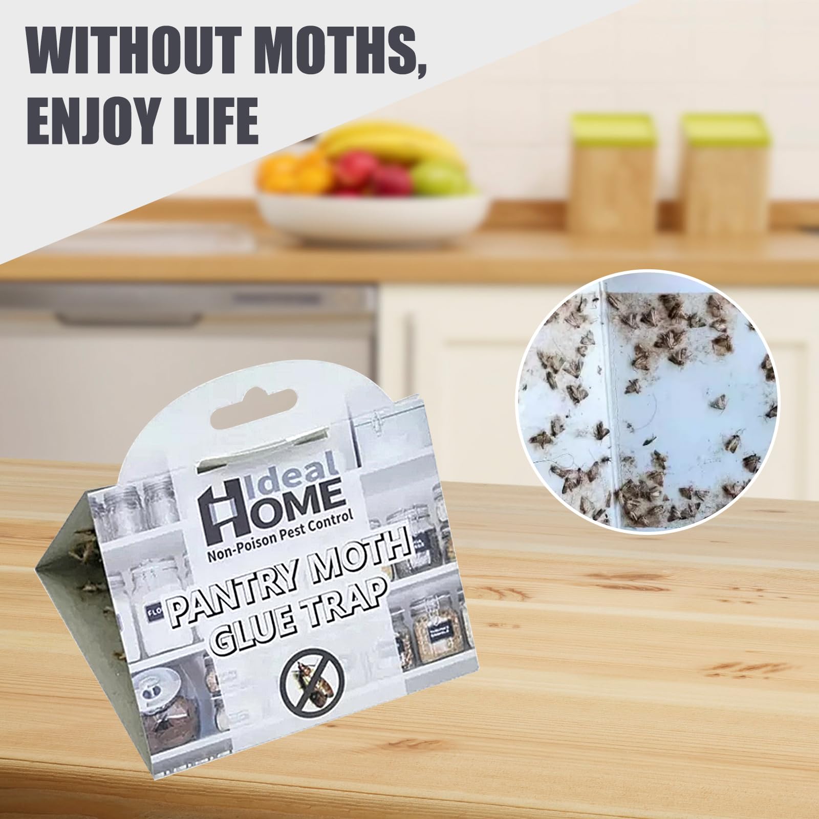 Piège Mite Alimentaire 15 Pièges à Mites Alimentaires Et Textiles - Alternative Aux Boules à Mites - Effet 3 Mois - Design En T Anti Mites Alimentaires