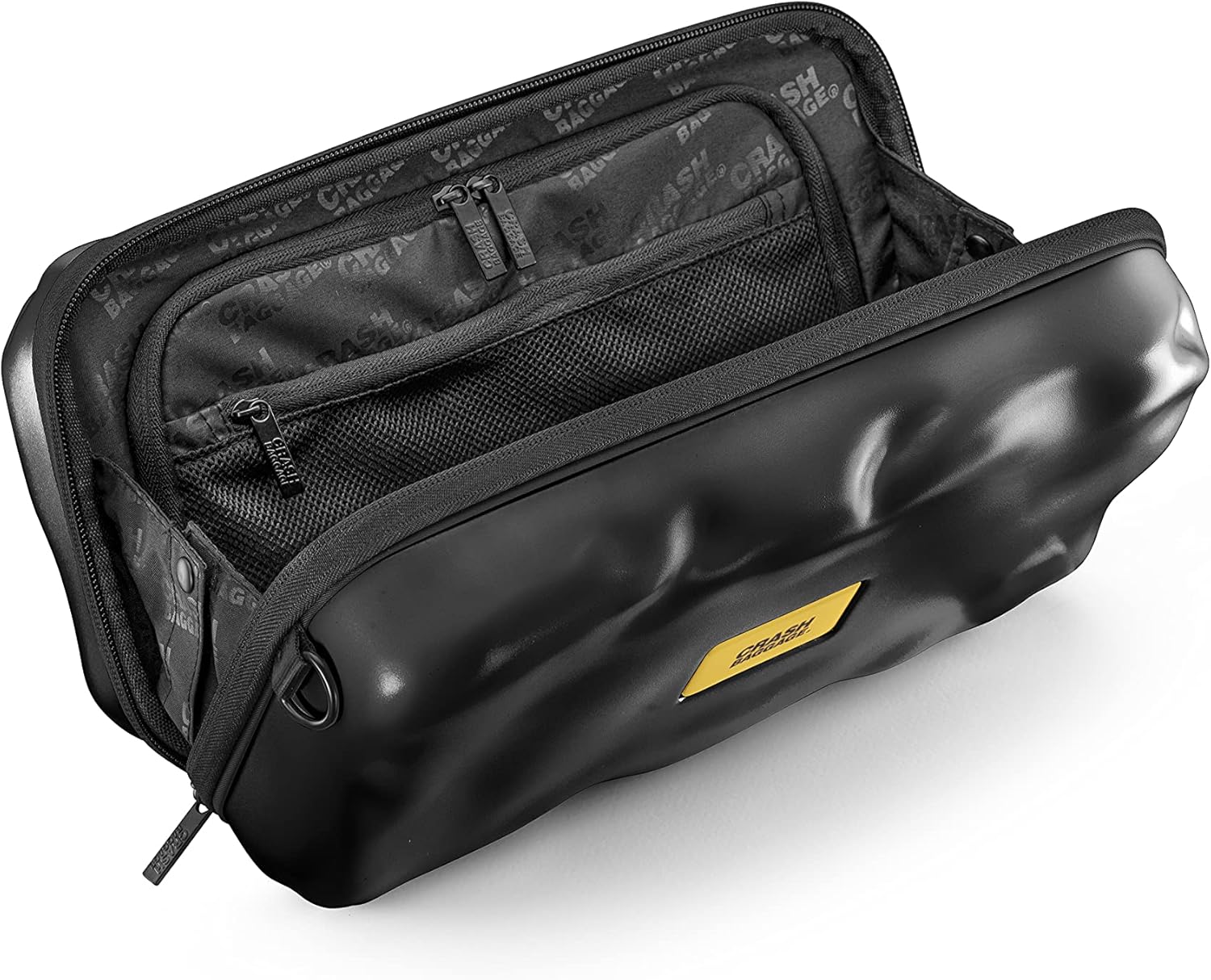 CRASH BAGGAGE Hard Maxi Icon Bag | Black | 100% Polycarbonate