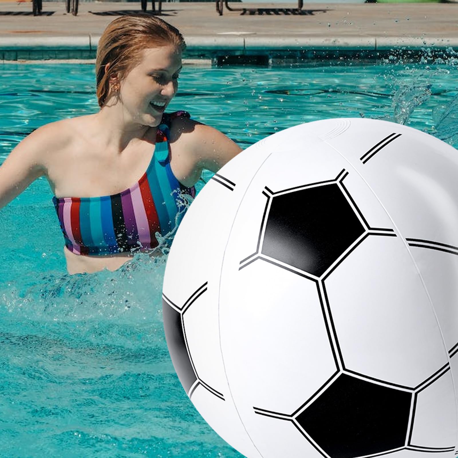 Shindel 27 Inch Giant Inflatable Soccer Ball Soccer Themed Party