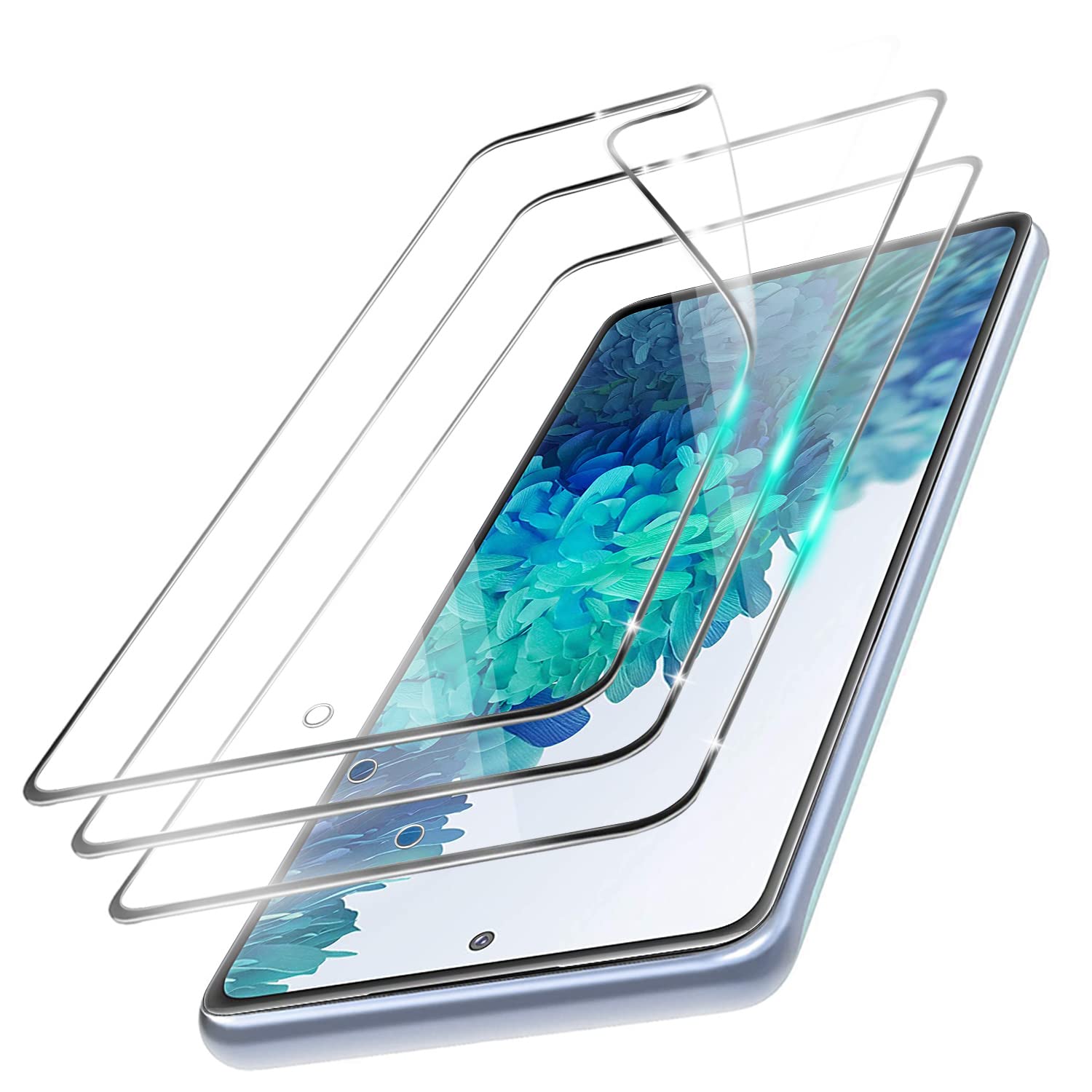UEEBAI Screen Protector for Samsung Galaxy S20 FE 5G, [3 Pack ] [Full Coverage] HD Clear Flexible Film [Case Friendly] Anti-Bubble Touch Sensitive Easy Installation Anti Scratch Soft Protective