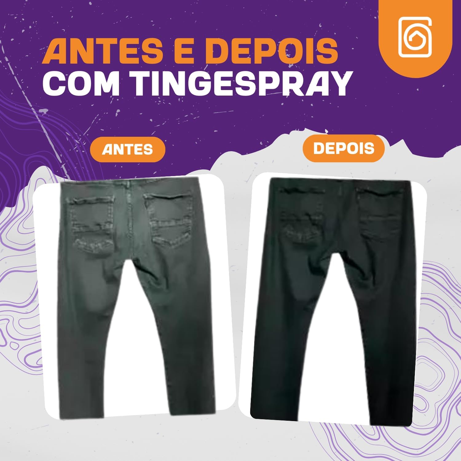 Tinta de Tecidos Roupas Estofados Carpetes - Tingespray Spray 100ML (Preto)