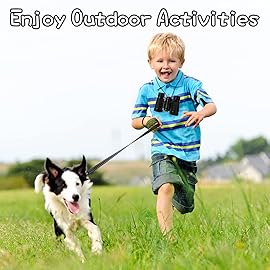 Scotamalone Kids Binoculars Shock Proof Toy Binoculars Set for Age 3-12 Years Old Boys Girls Bird Watching Educational Learning Hunting Hiking Birthday Presents