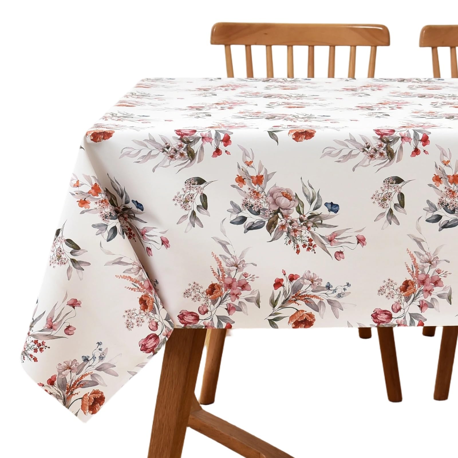 Yofori Wipe Clean Tablecloth, Vintage Blooms, 137x300cm, Rectangular — image 1