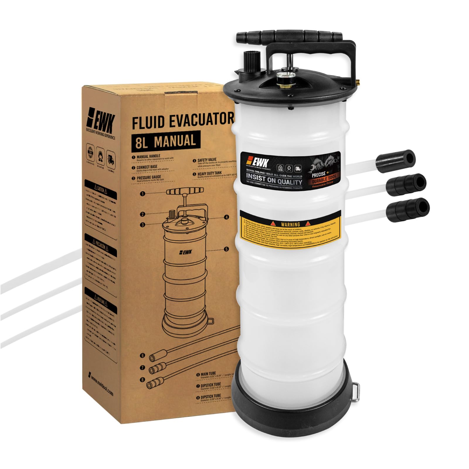 EWK 8L Heavy Duty Manual Oil Extractor Change Pump