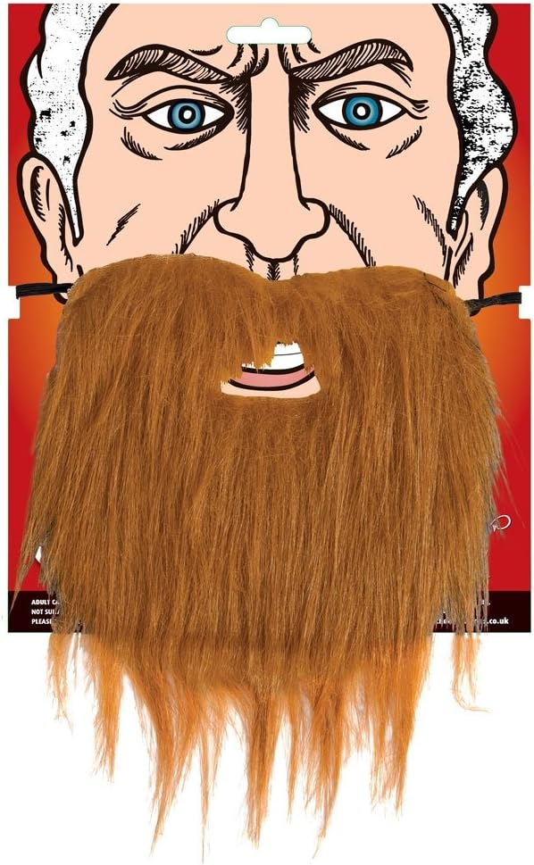 Wicked Costumes Adult Fancy Dress Beard - Brown