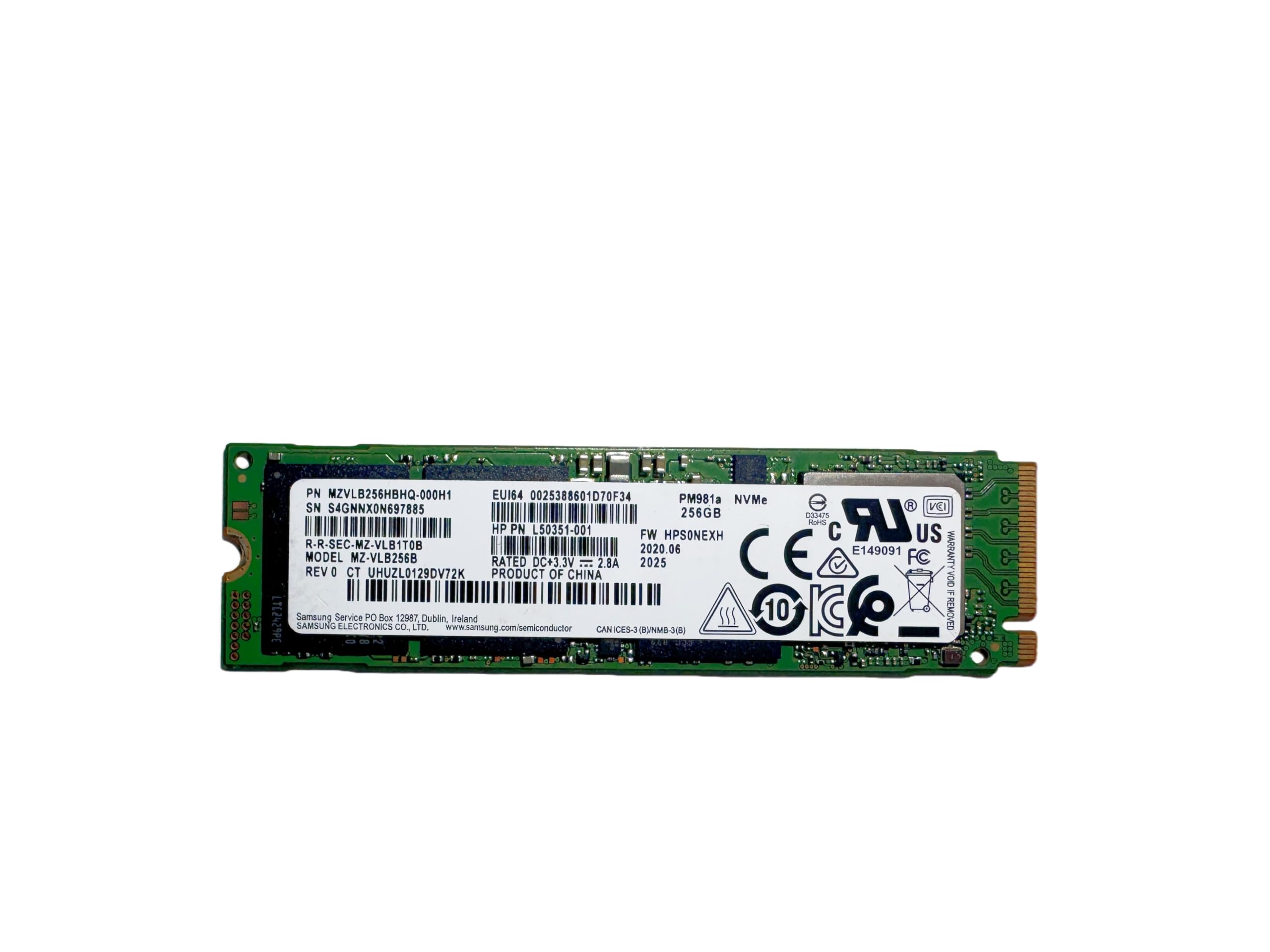 Amazon | 【整備済み品】Samsung SSD PM981a MZVLB256HBJQ 256GB NVMe