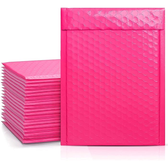 Buy Metronic Bubble Mailers 6x10 25 Pack, Pink Bubble Mailers, Self
