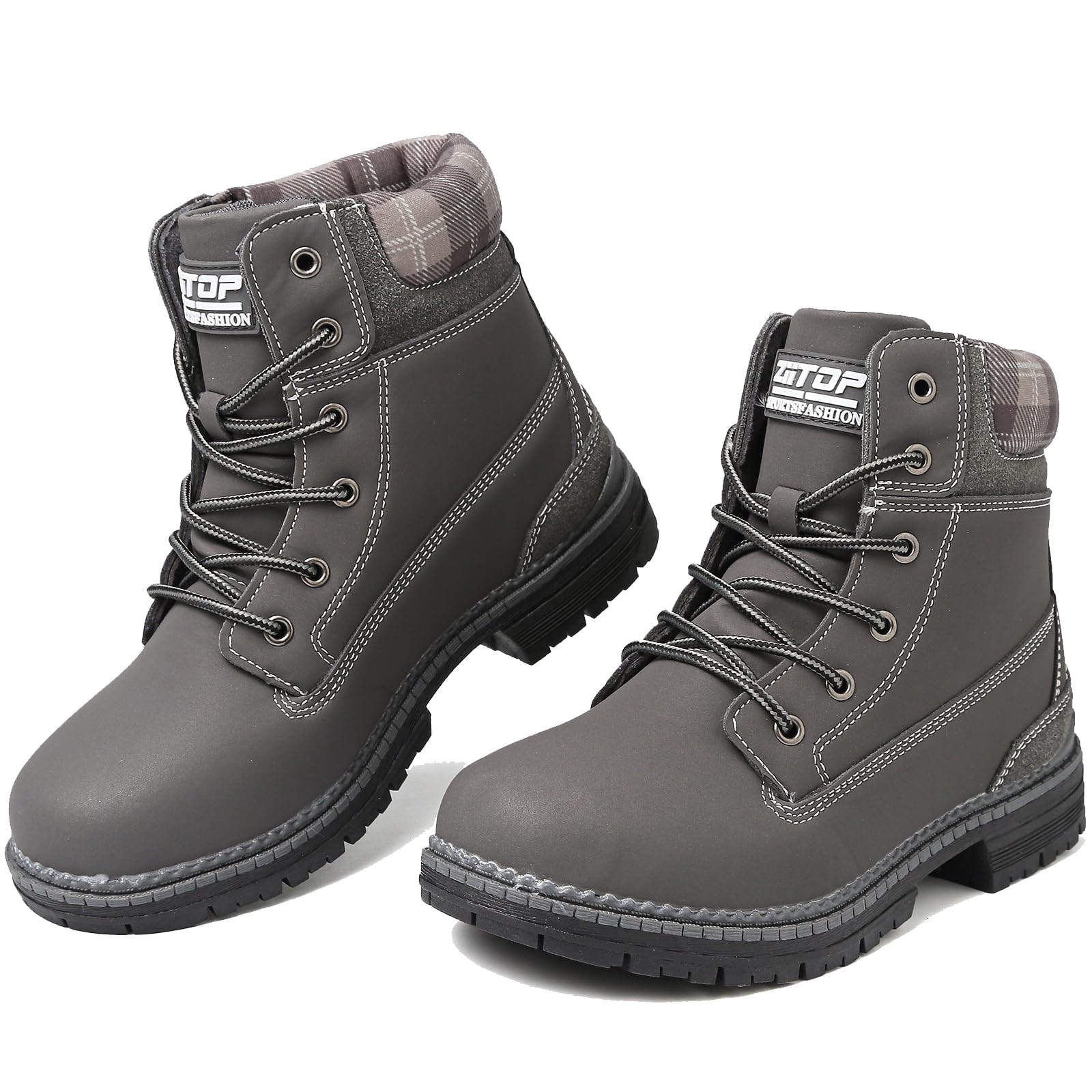 Walking Boots Womens Hiking Boots Waterproof Ankle Boots for Women Mid Calf Boots Lace up Lightweght Non-Slip Outdoor Trekking Boots Work Boots-image-16