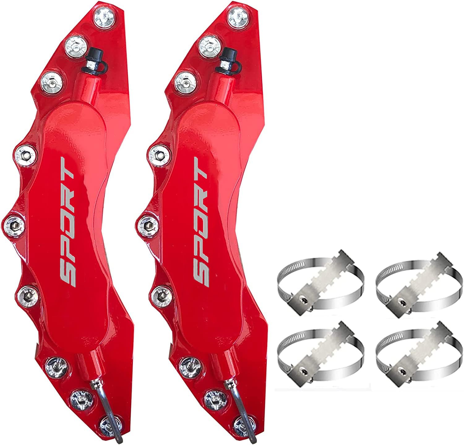 Car Caliper Covers, 4PCS Car Caliper Cover Aluminium Alloy Disc Brake