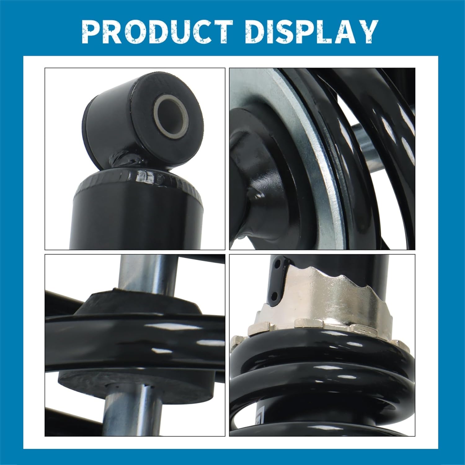Silscvtt 2 of them Iron Black Front Shock Absorbers Replacement for John XUV XUV590E XUV590I XUV590M Gator AUC12197