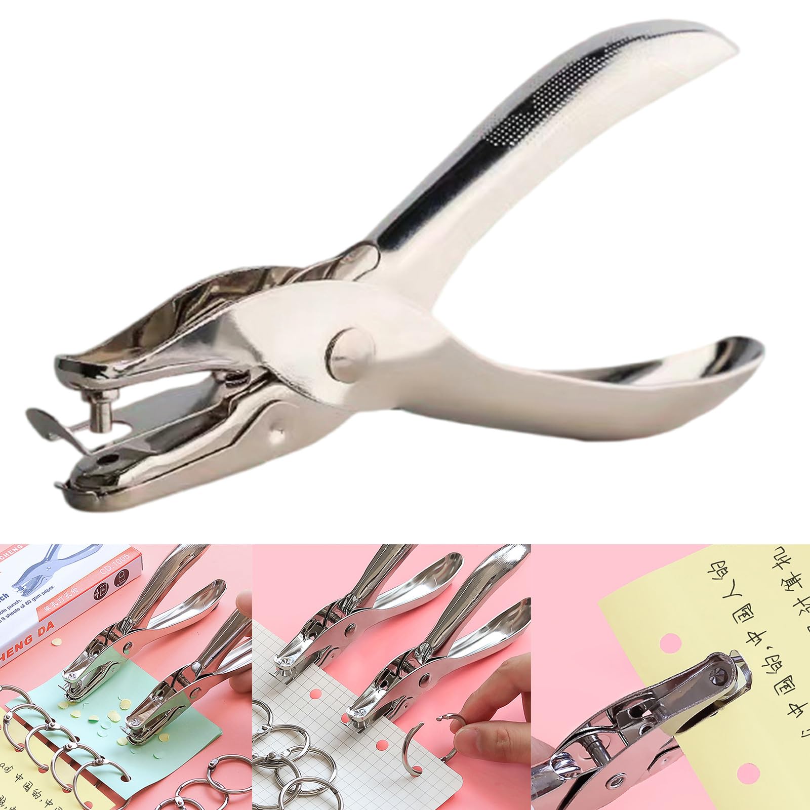Pinza Perforatrice Per Carta A Foro Singolo Da 3 Mm – Struttura Metallica Per Crafting, Biglietti E Foto