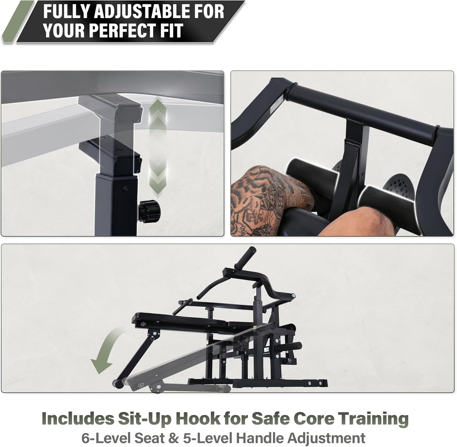 Major Fitness Drone P1 Bench Press Rack with Independent Arms – Adjustable Flat & Incline Bench Press for Chest & AB Workouts – Perfect Home Gym Equipment