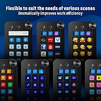 Vista 7 de Teclado macro, teclado de acceso directo macro, con 15 teclas macro personalizables, tres modos