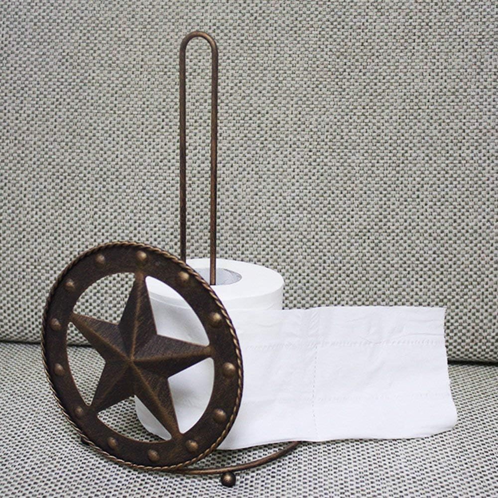 Metal Paper Towel Holder Decorative Bathroom Stand Paper Towel Holder Texas Western Home Decor