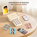 iDPRT 4×6 Photo Printer, Portable Color Picture Printer, Thermal Sublimation Mini Picture Printer, Bundle 20 Sheets Photo Paper & 1 Ribbon Cassette, Photo Printer for iPhone & Android