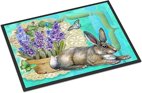 Miniatura 60 de Caroline's Treasures PJC1117JMAT - Felpudo para puerta delantera de 24 x 36 pulgadas, tapete antideslizante lavable de pelo bajo, 24 x 36 pulgadas