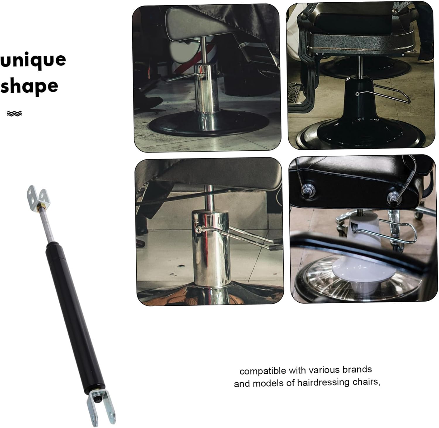 Salon Chair Hydraulic Base Replacement Gas Rod for Adjustable Lift Pump Compatible Barber Chairs and Beauty Salons Construction for