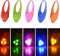 FYLARFLY 5-Pack Waterproof LED Dog Collar Lights - Bright Strobe Safety Lights for Pets, Kids, Night Walks & Camping