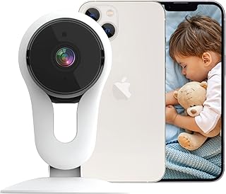 Gabba Goods Smart Indoor WiFi Camera - HD Video, Motion Detection, Night Vision, 2-Way Audio,Baby Pet Monitor
