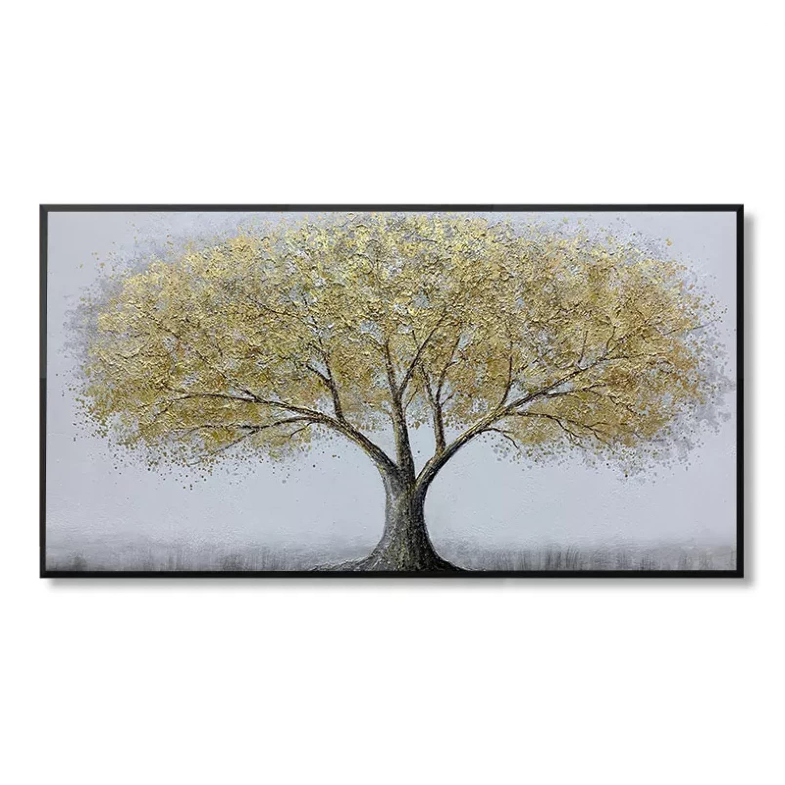 Lienzo pintura de árbol abstracto moderno que aporta elegancia a la decoración de dormitorios