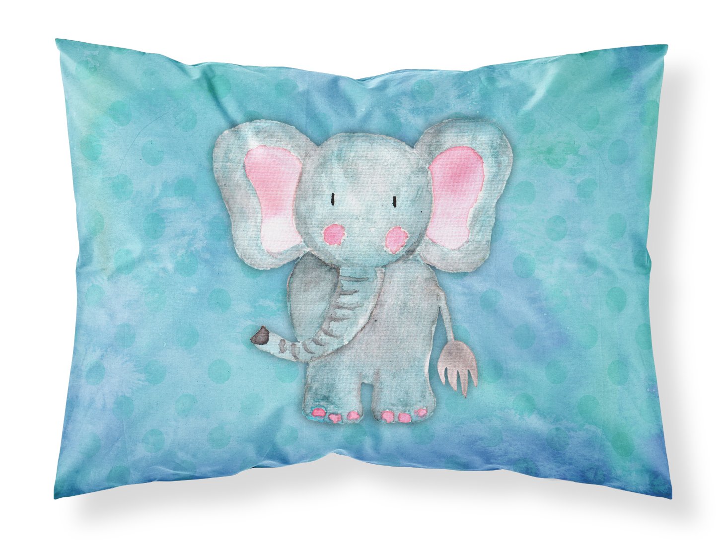 Taie d'oreiller aquarelle de qualité Caroline's Treasures éléphant bleu
