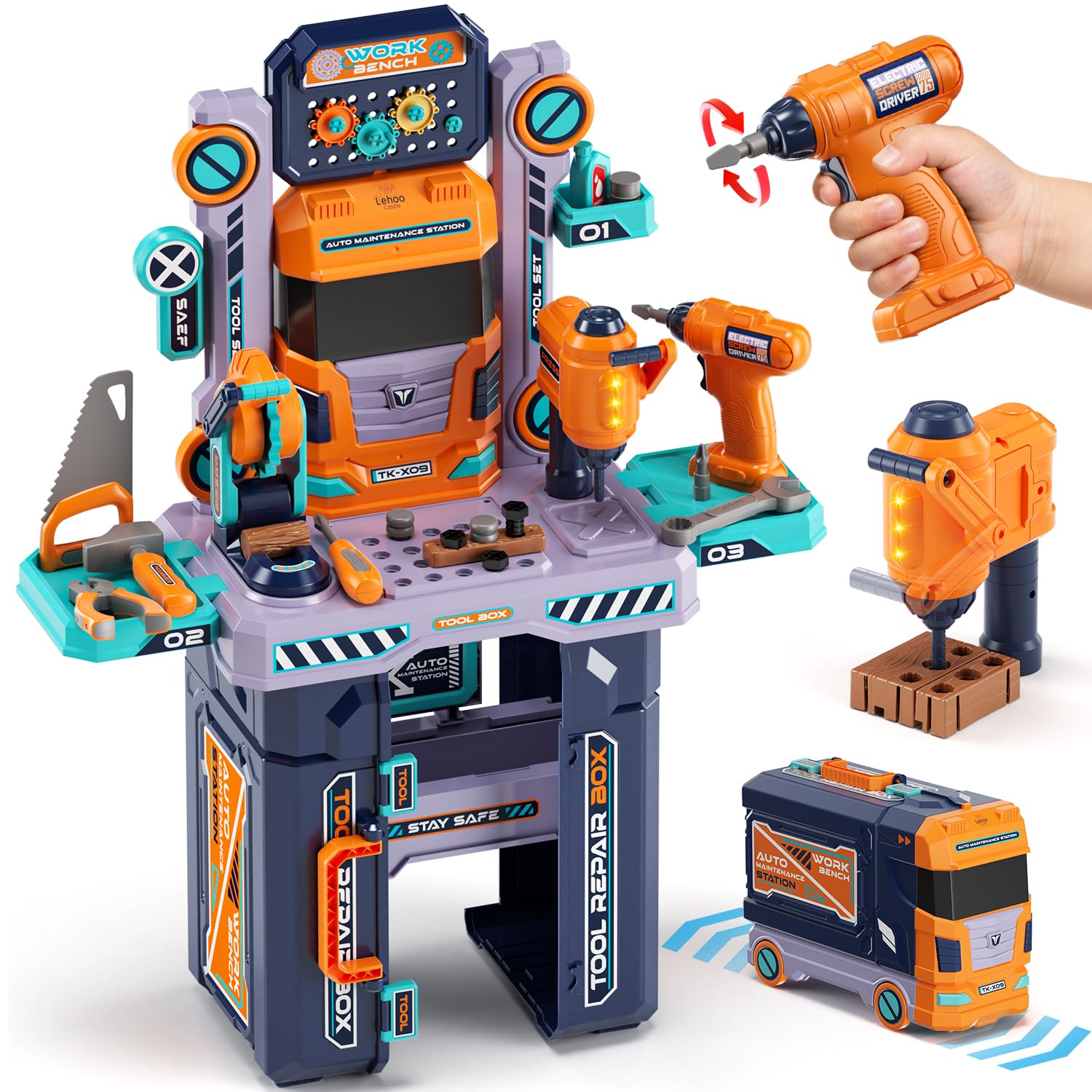 Amazon.com: Lehoo Castle Kids Tool Bench (32.5 Inches Tall