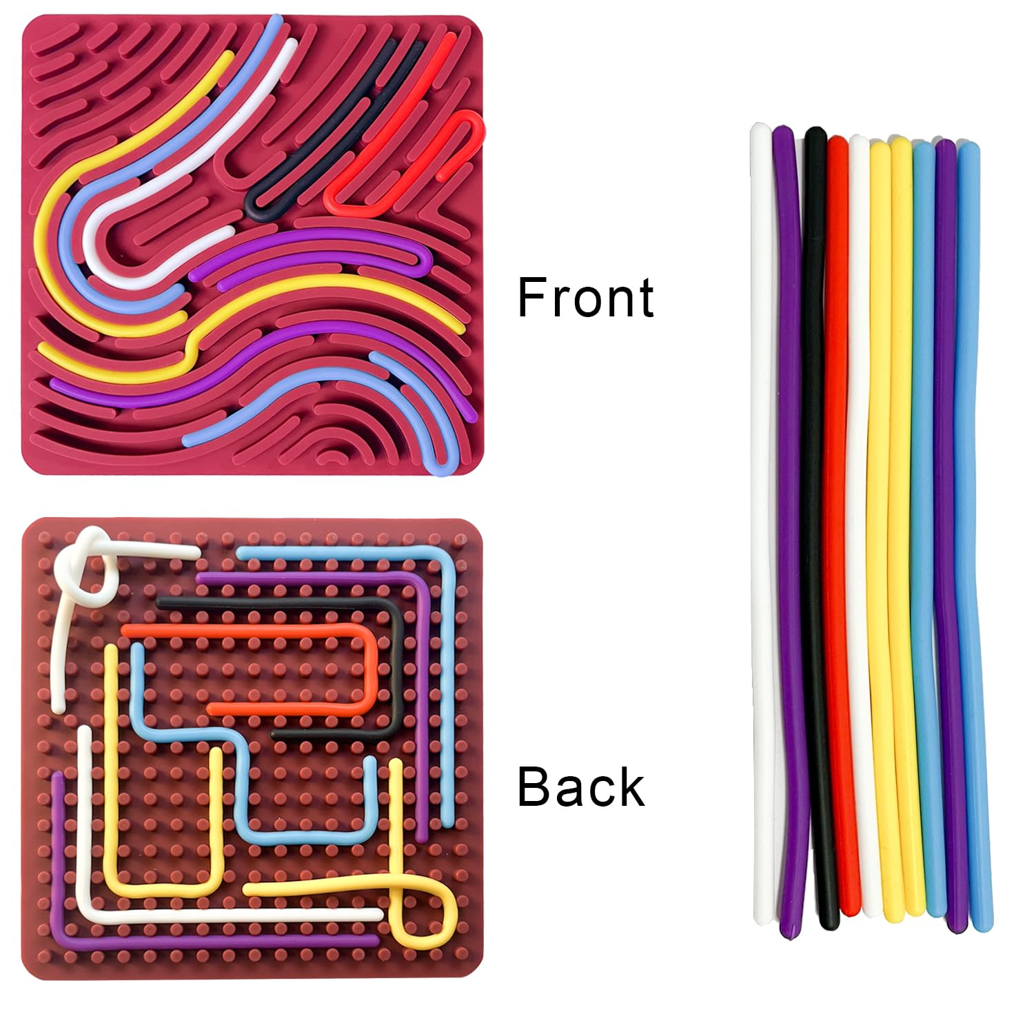 Sensorik Activity Board Set - 4-teiliges Fidget Spielzeug Für Kinder & Erwachsene