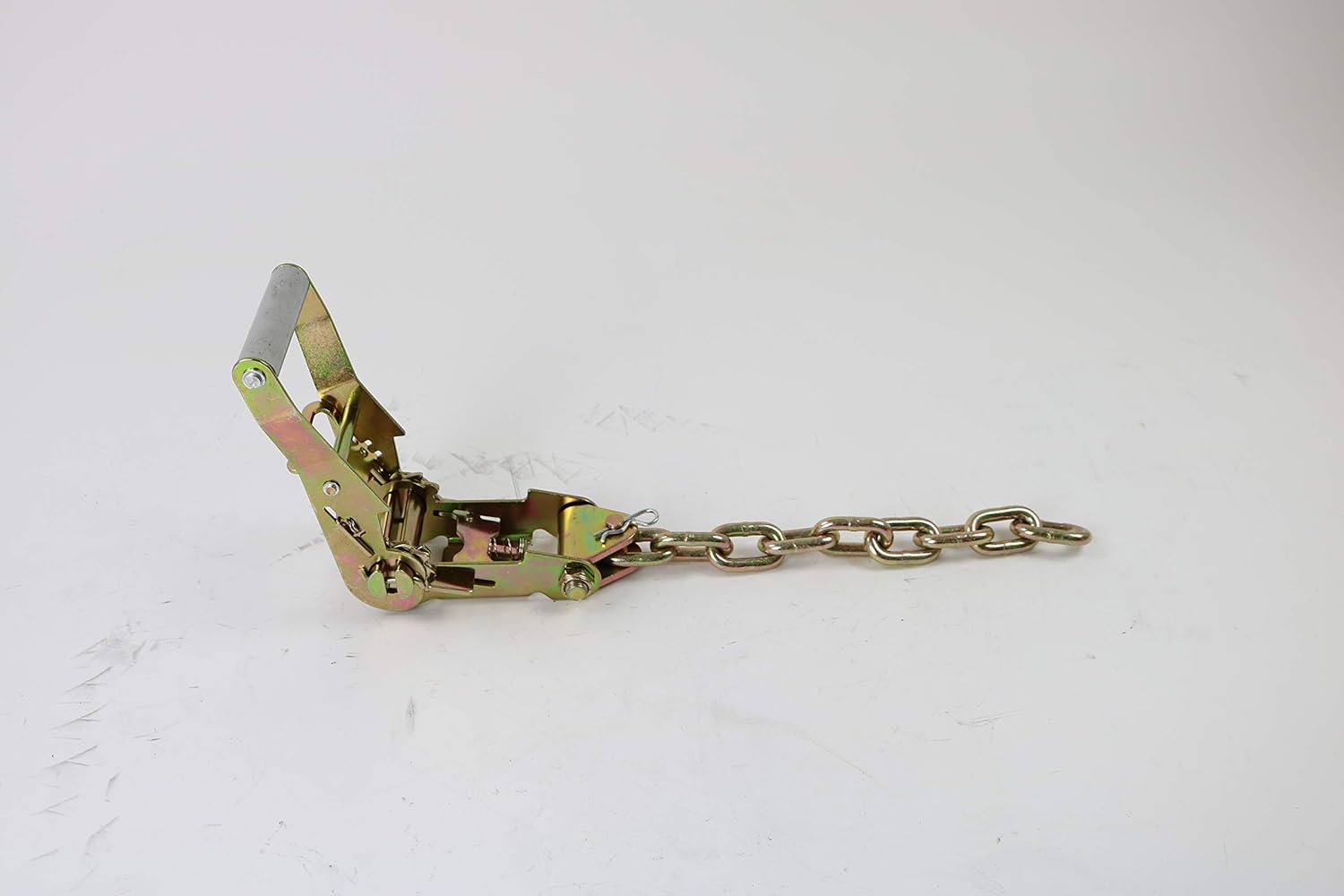 8 Point Heavy Duty Orange TECNIC 18 ft Strap Kit for Rollback/Flatbed Tie Downs with 12" Chain Tail