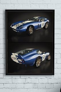 Postermanya (pster13252) Shelby Cobra Daytona Coupe Araba Çerçeveli Tablo 2 (21x30cm)