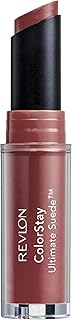 REVLON Lipstick, ColorStay Ultimate Suede Lipstick, High Impact Lip color with Moisturizing Creamy Formula, Infused with Vitamin E, 015 Runway, 0.09 Oz