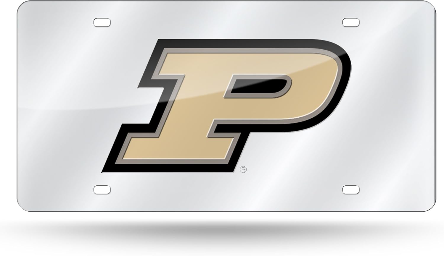 Rico Industries NCAA Florida Gators Laser Inlaid Metal License Plate Tag Purdue Boilermakers Silver